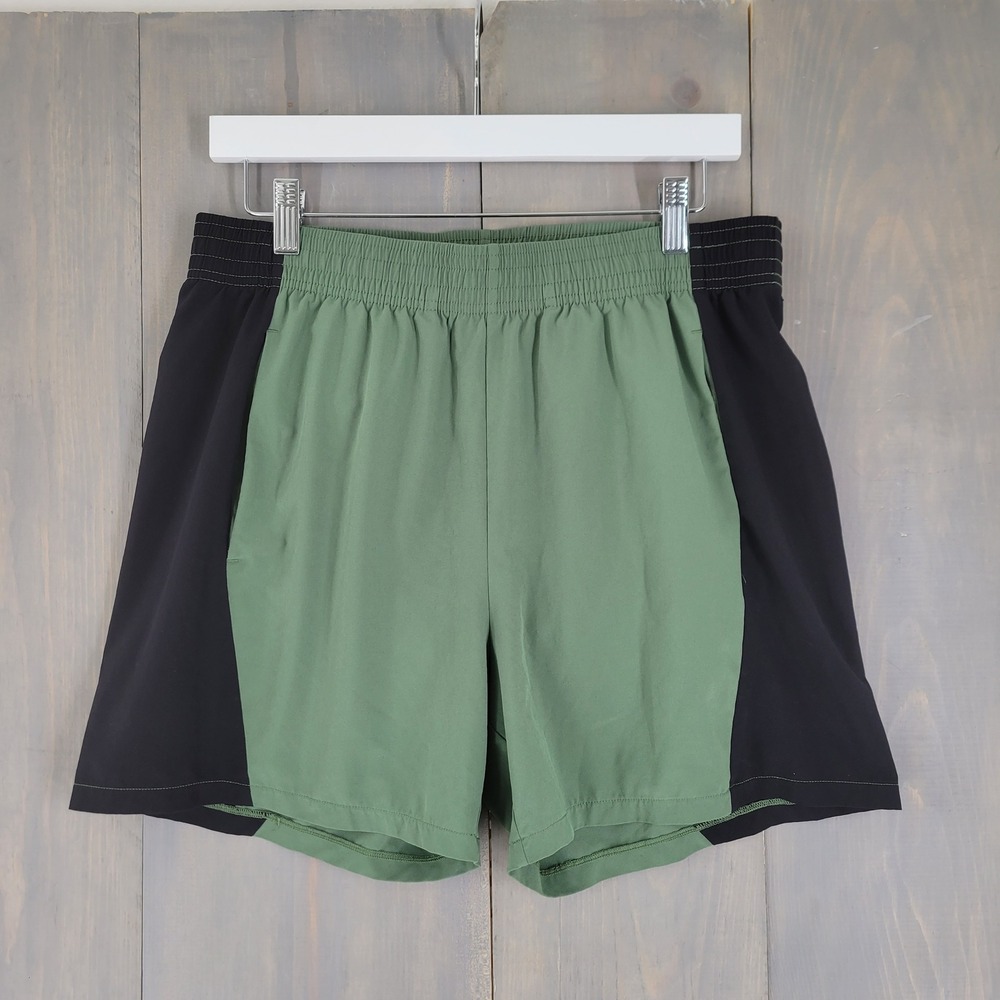 Z by Zella Athletic Shorts Mens Medium Green Black Colorblock